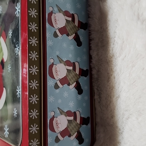 VINTAGE  TIN CANS AND  TRAY CHRISTMAS 🎄 - Picture 9 of 10